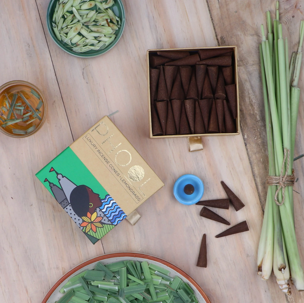 Phool Natural Incense Cones Lemongrass (Pack of 3)