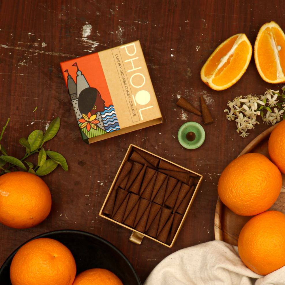 Phool Natural Incense Cones Orange