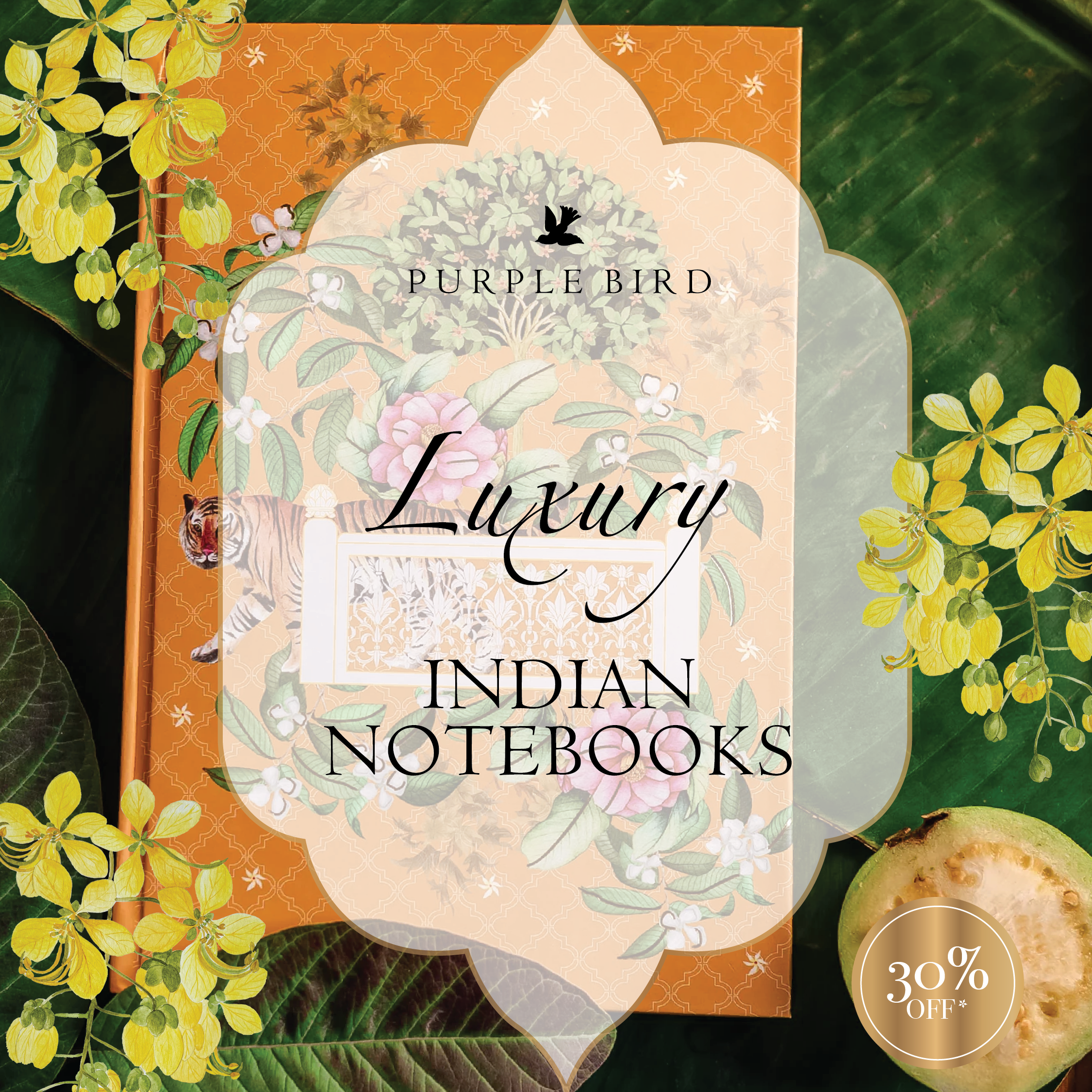 Summer Sale 2025_Notebooks – Purple Bird | Luxury Indian Gifting