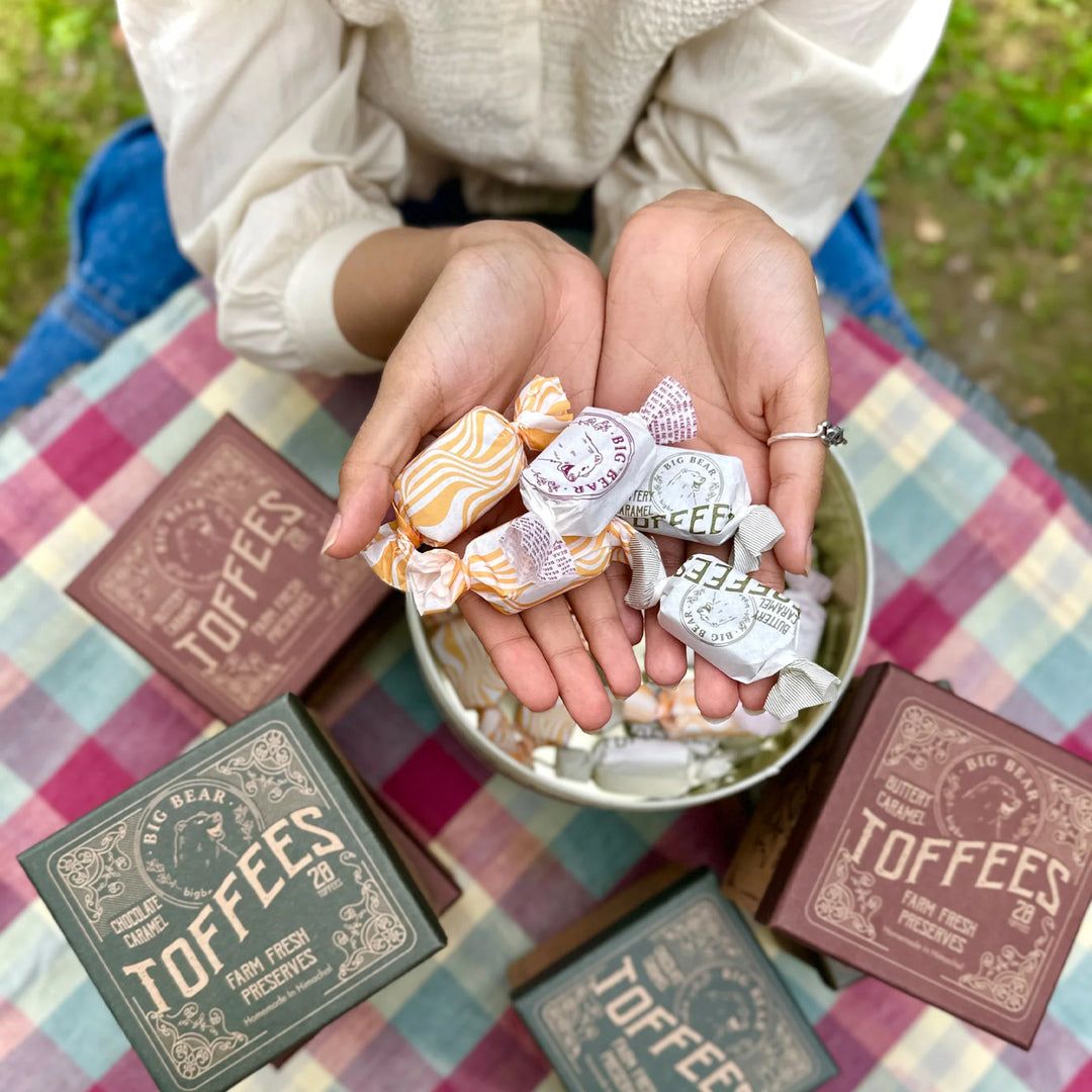 Big Bear Caramel Toffees 150g - 10pcs (Pack of Three)