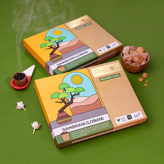 Phool Sambrani Havan Cups (16 Cups)