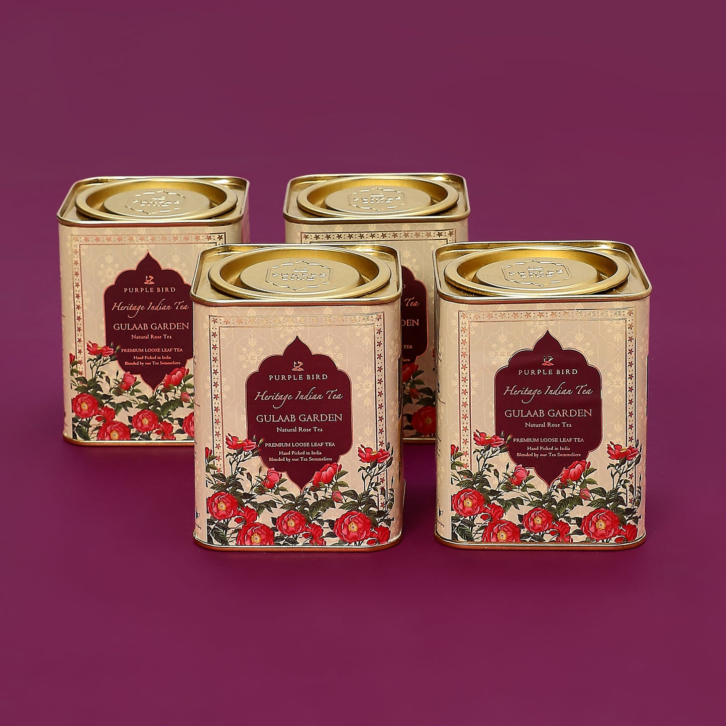 Purple Bird 'Gulaab Garden' Premium Rose Tea (50g Loose Leaf)