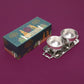Purple Bird Daawat Silver Plated Tray with Bowls