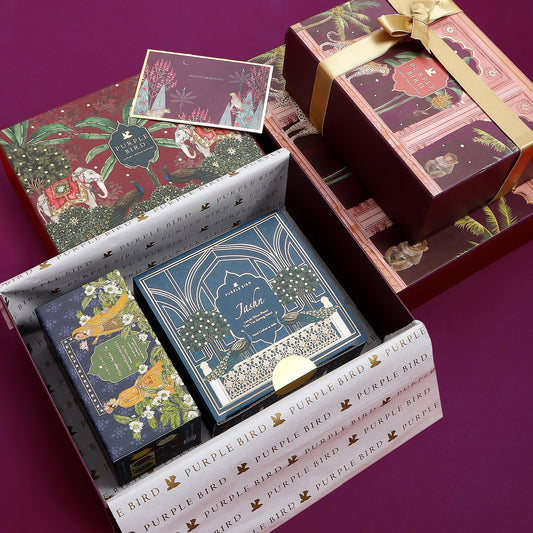 Purple Bird Shahi Luxury Gift Box