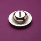 Purple Bird Silver Plated 'Bahaar' Butter Dish