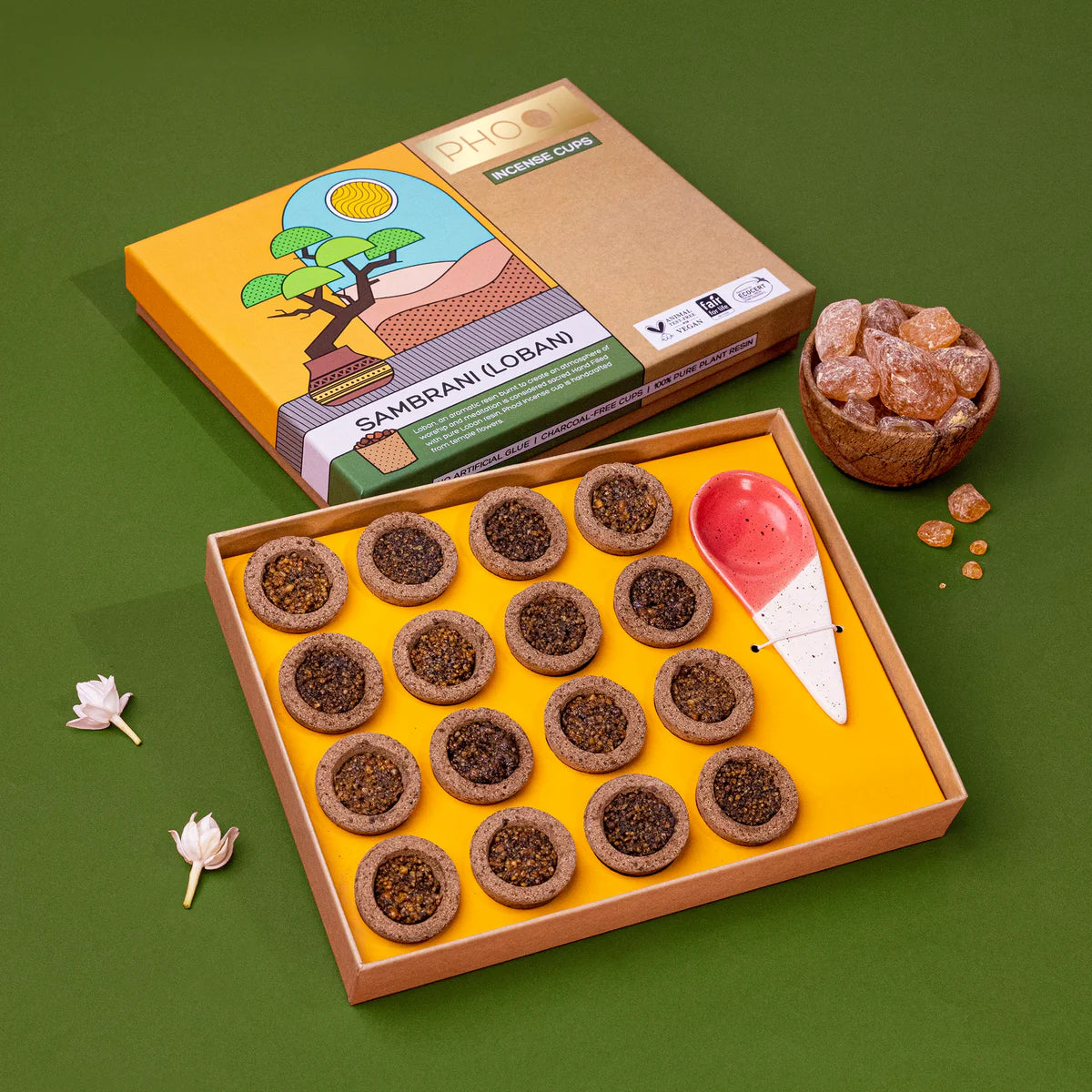 Phool Sambrani Havan Cups (16 Cups)