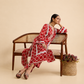 Alpona Kurta and Pant Set - Laal
