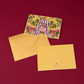Purple Bird 'Mango Mela' Notecards with Envelopes (Pack of 10)