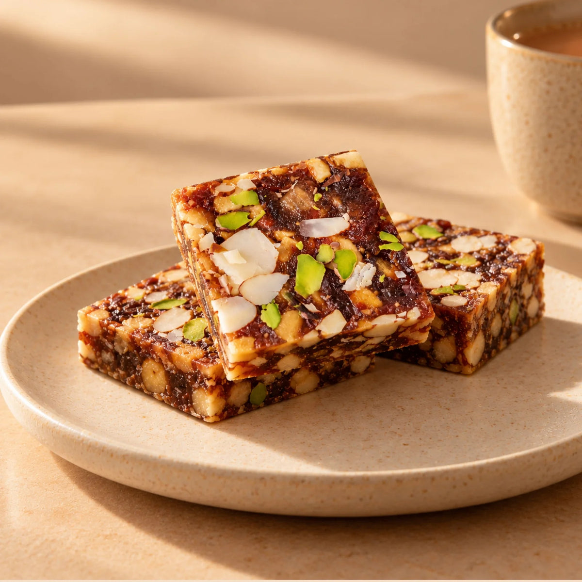 Khoya Date and Nuts Barfi (10 Pieces)