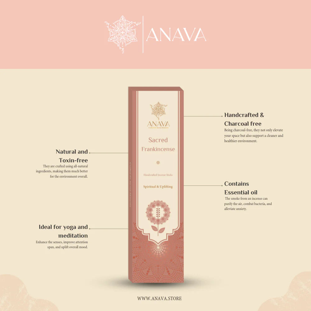 House of Anava Sacred Frankincense Incense Sticks (Pack of 3)
