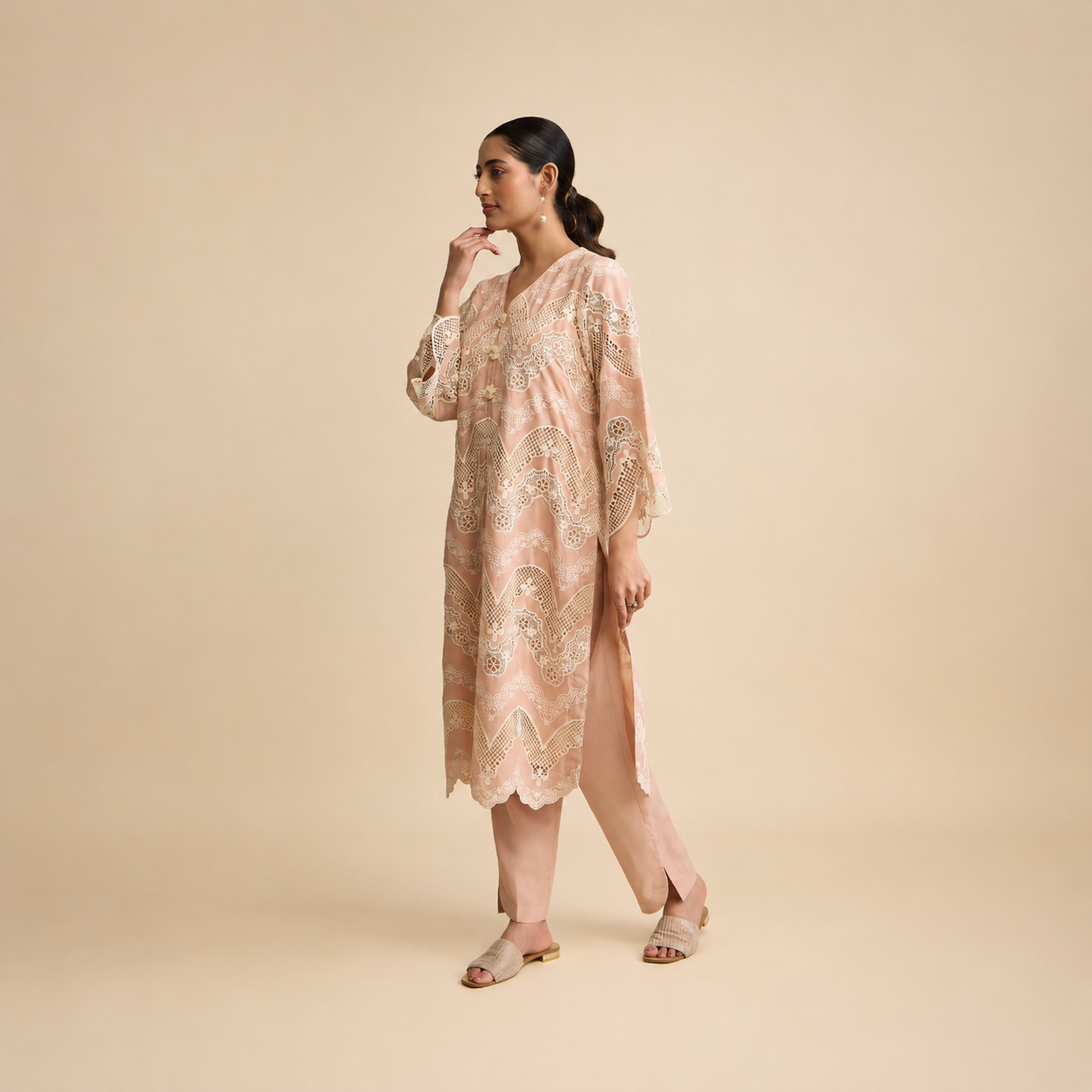 Bijoya Kurta and Pant Set