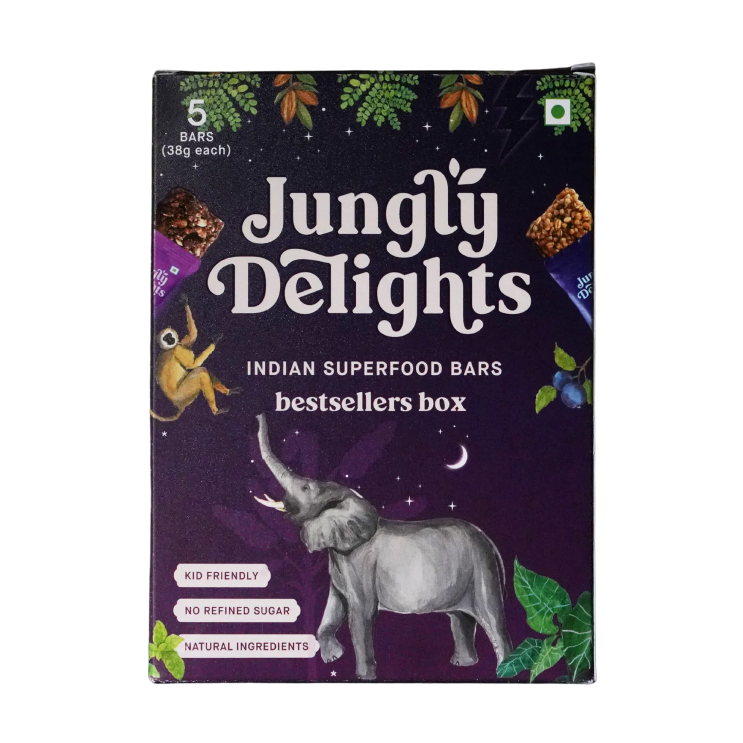 Jungly Delights Superfood Bars Bestsellers Box (5 Bars)
