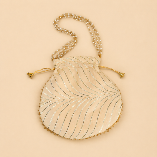 Leher Verandah Potli - Chandni Gold