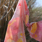 Khatu Pink and Yellow Wild Feline Scarf