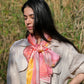 Khatu Pink and Yellow Wild Feline Scarf