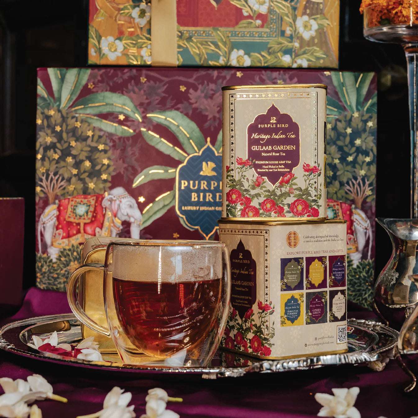 Purple Bird Aarogya Vatika Luxury Tea Gift Set