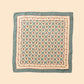Purple Bird 'Anaar Baagh' Twill Silk Pocket Square - Firoza