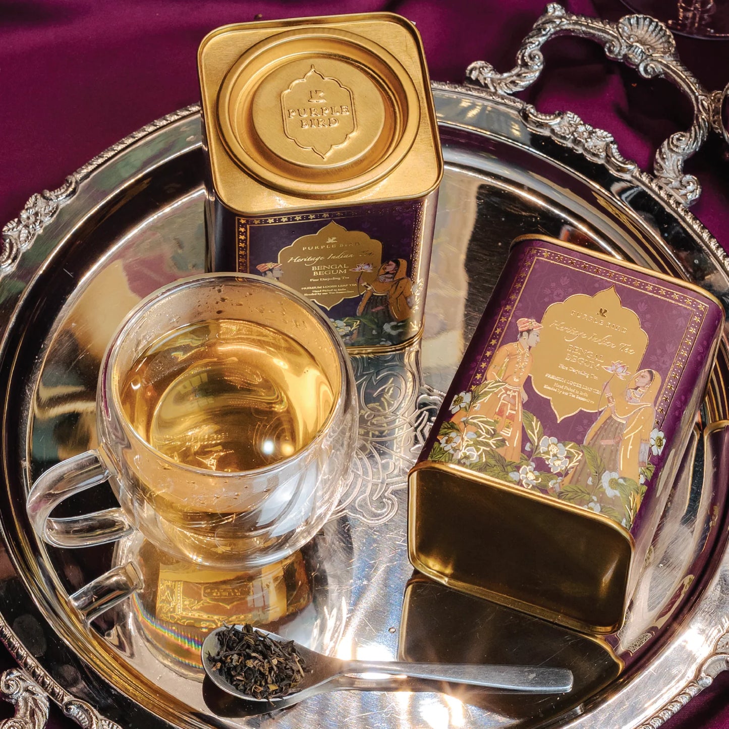Purple Bird Chai Mehfil Luxury Tea Gift Set