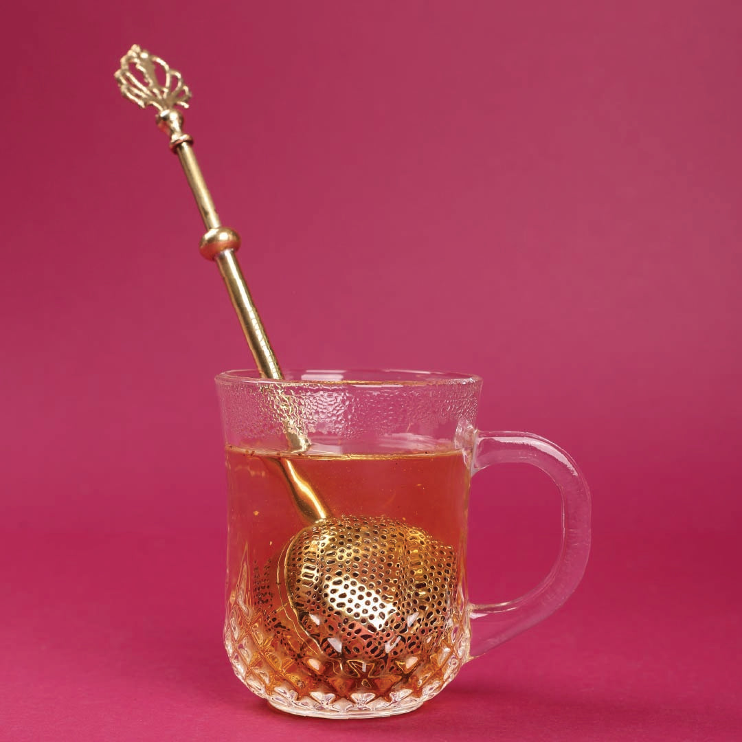 Purple Bird ‘Shahi’ Brass Tea Strainer