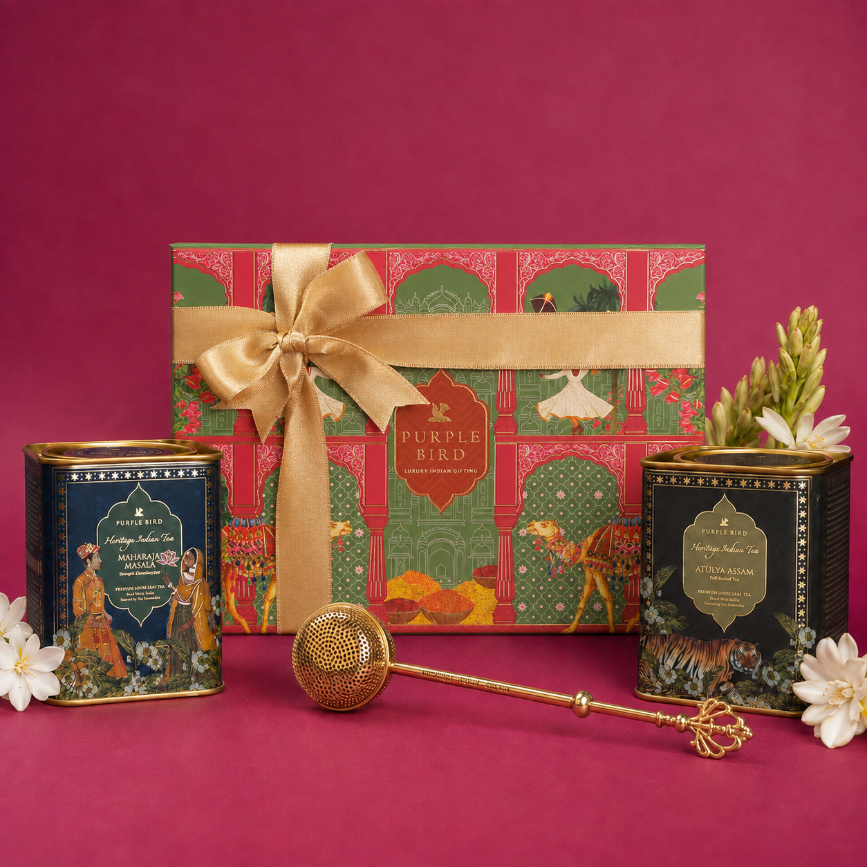 Purple Bird ‘Chai Durbar’ Heritage Indian Tea Gift Set