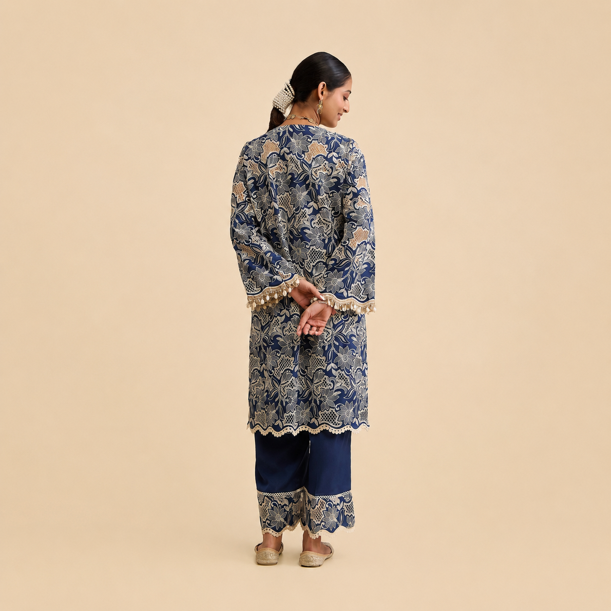 Rajbari Kurta and Pant Set