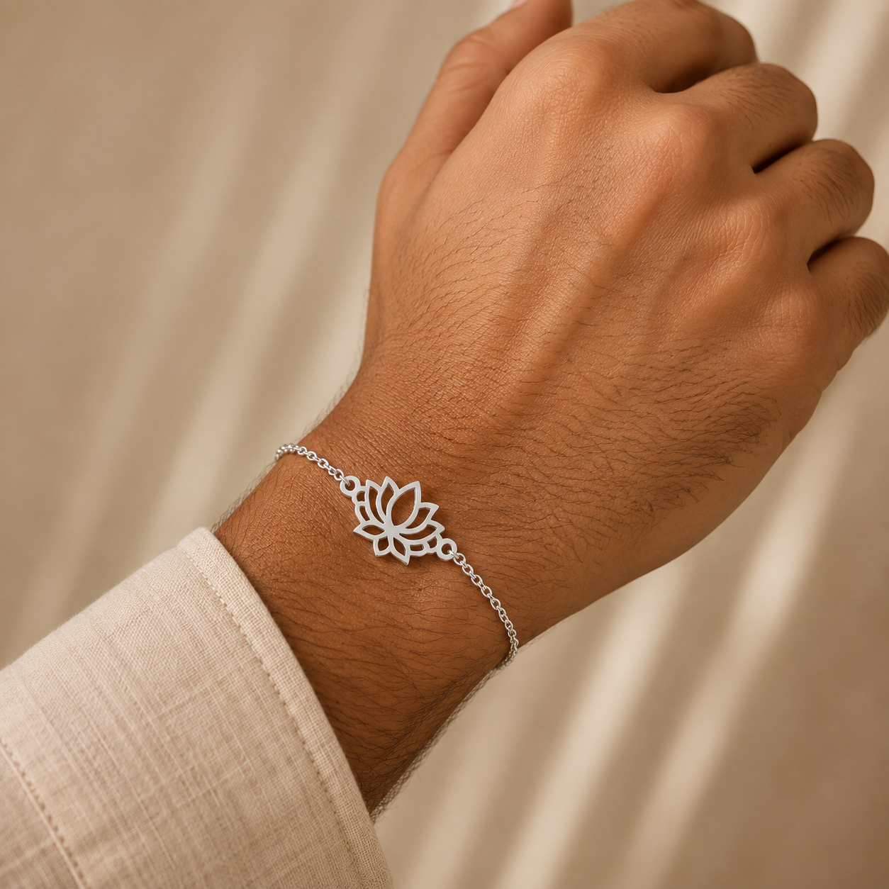 Purple Bird ‘Kamal Kiran’ Silver-Plated Rakhi Bracelet (with Roli Chawal Set)