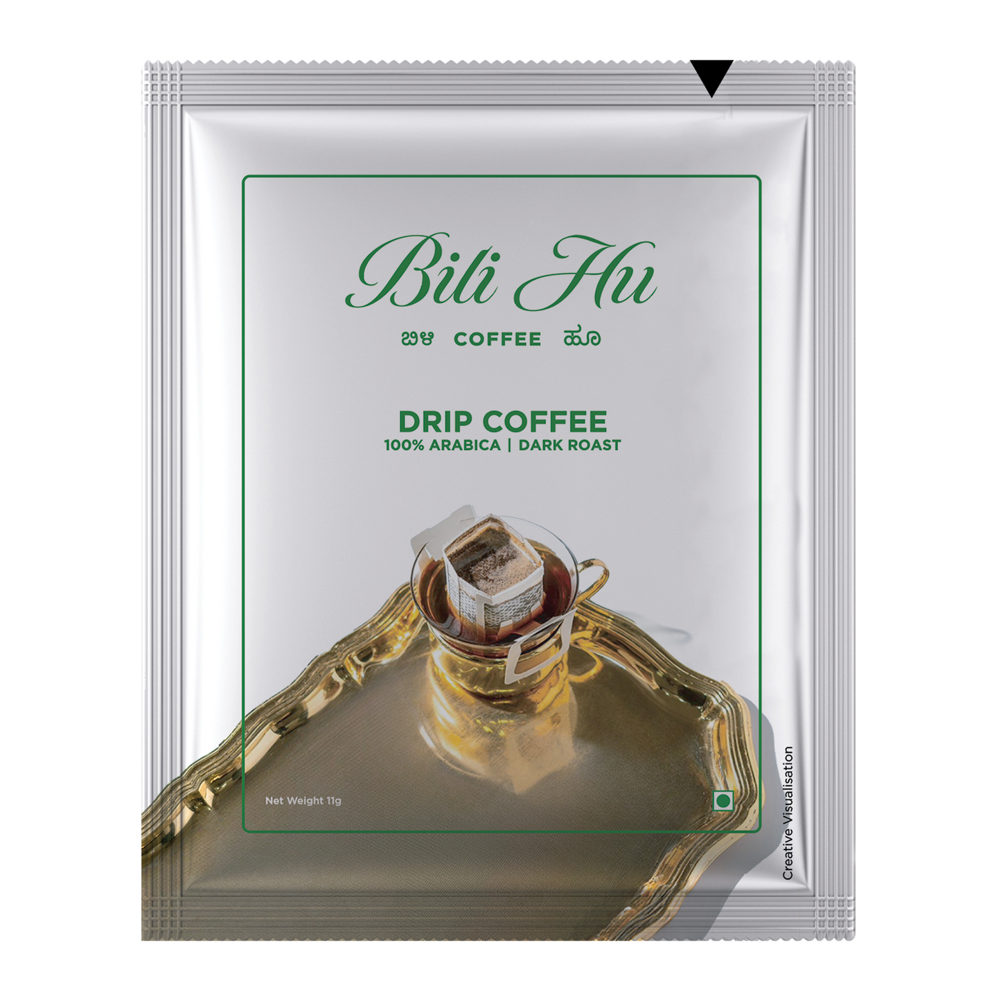 Bili Hu Hot Coffee Drip Bags, Dark Roast (Set of 5)