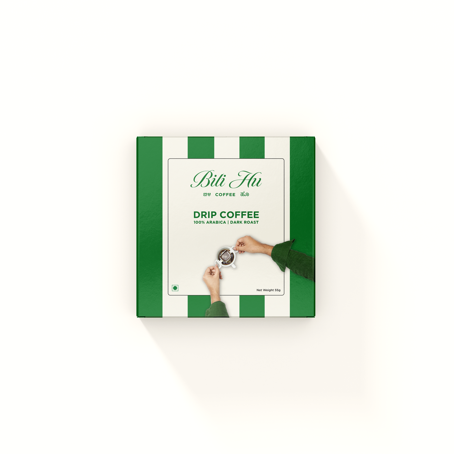 Bili Hu Hot Coffee Drip Bags, Dark Roast (Set of 5)