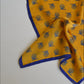 Khatu Yellow Peacock Pocket Square