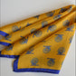 Khatu Yellow Peacock Pocket Square