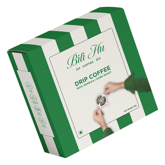Bili Hu Hot Coffee Drip Bags, Dark Roast (Set of 5)