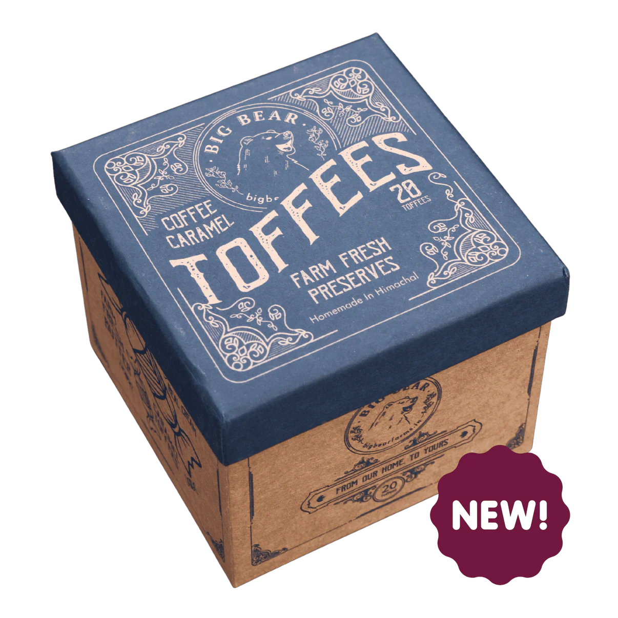 Big Bear Farms Coffee Caramel Toffees (20 Pieces)