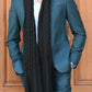 Pashtush Men’s Reversible Stole (Black Checkered)
