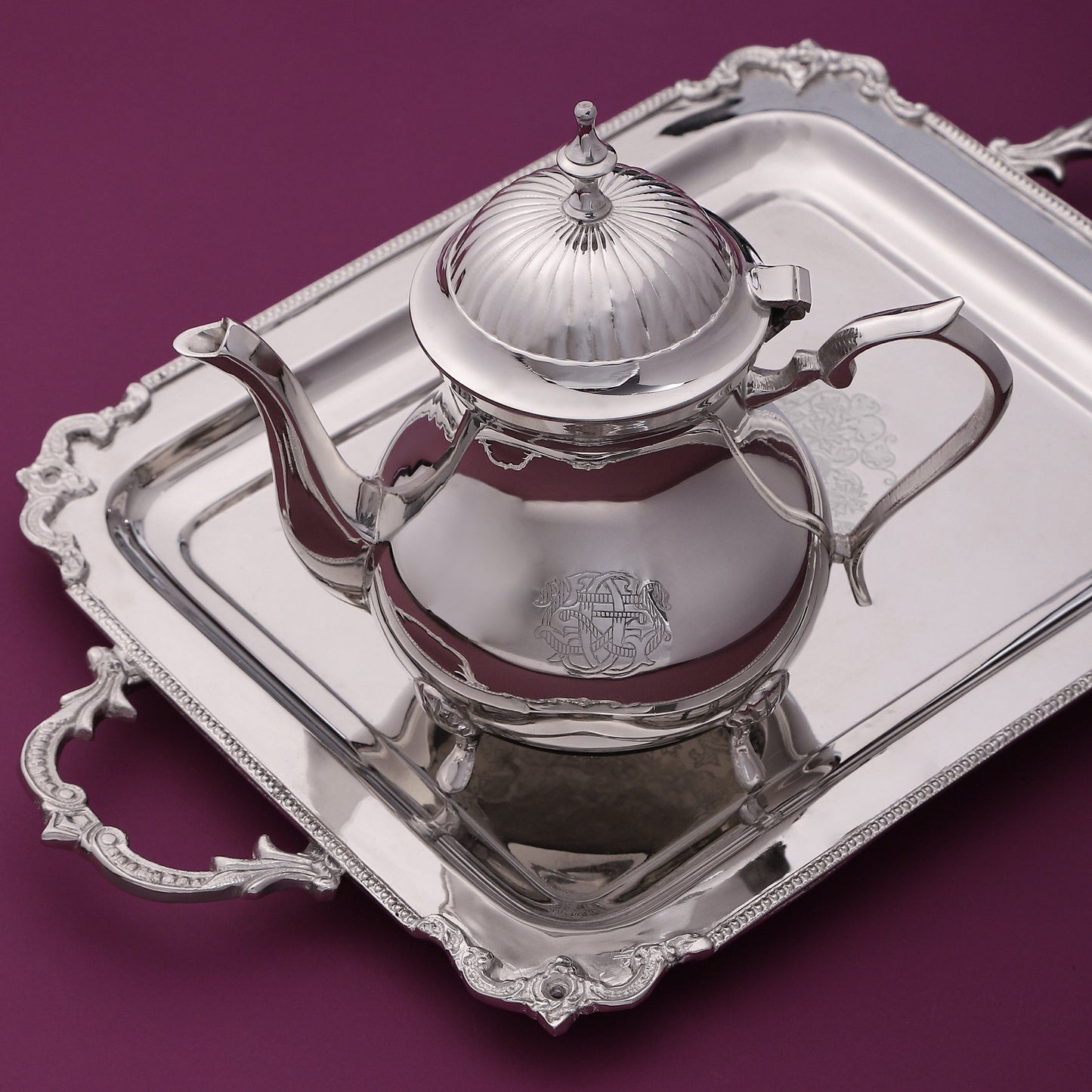 Purple Bird Silver Plated 'Maharani' Tea Kettle