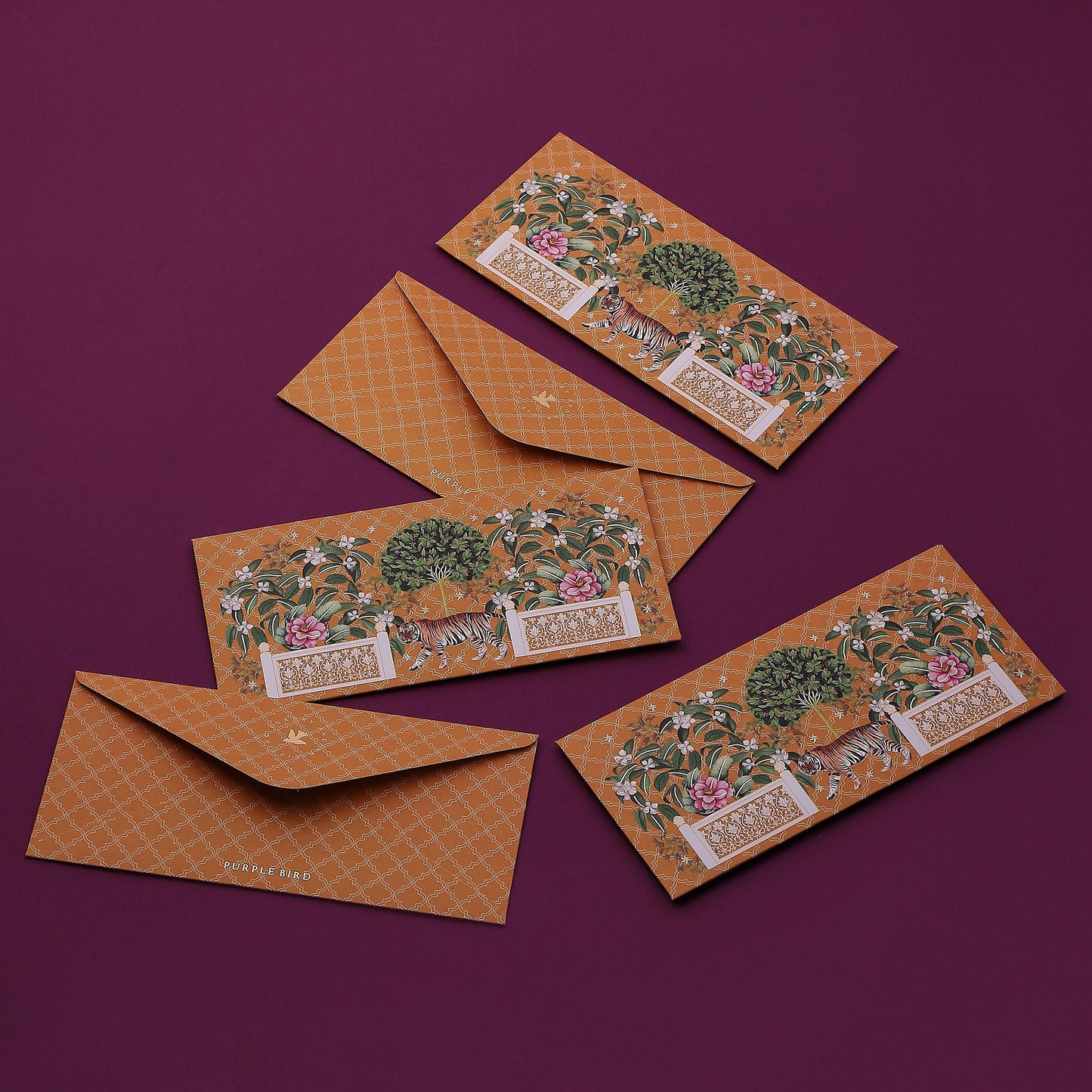 Purple Bird 'Veer Vatika' Money Envelope (Pack of 5)