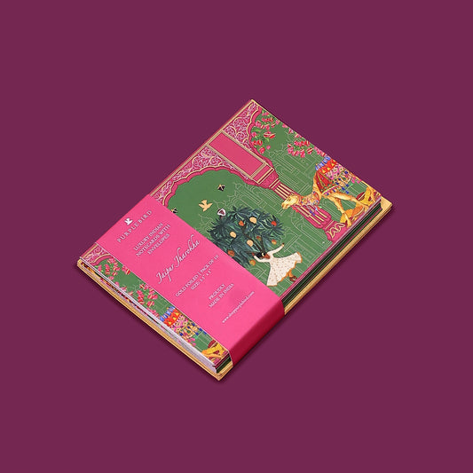 Purple Bird 'Jaipur Jharokha' Notecards with Envelopes (Pack of 10)