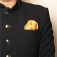 Purple Bird 'Kamal Buta' Twill Silk Pocket Square - Haldi