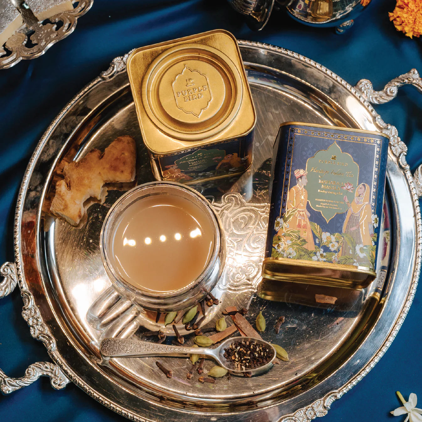 Purple Bird Chai Mehfil Luxury Tea Gift Set