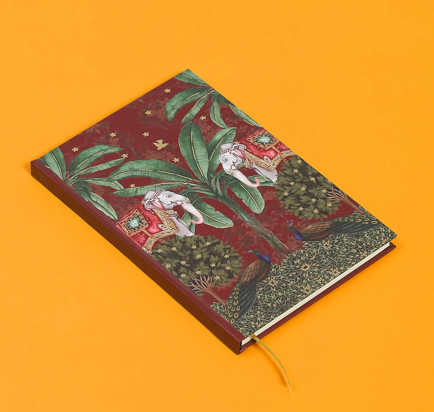 Purple Bird Luxury Gold Foiled Hardbound Notebooks
