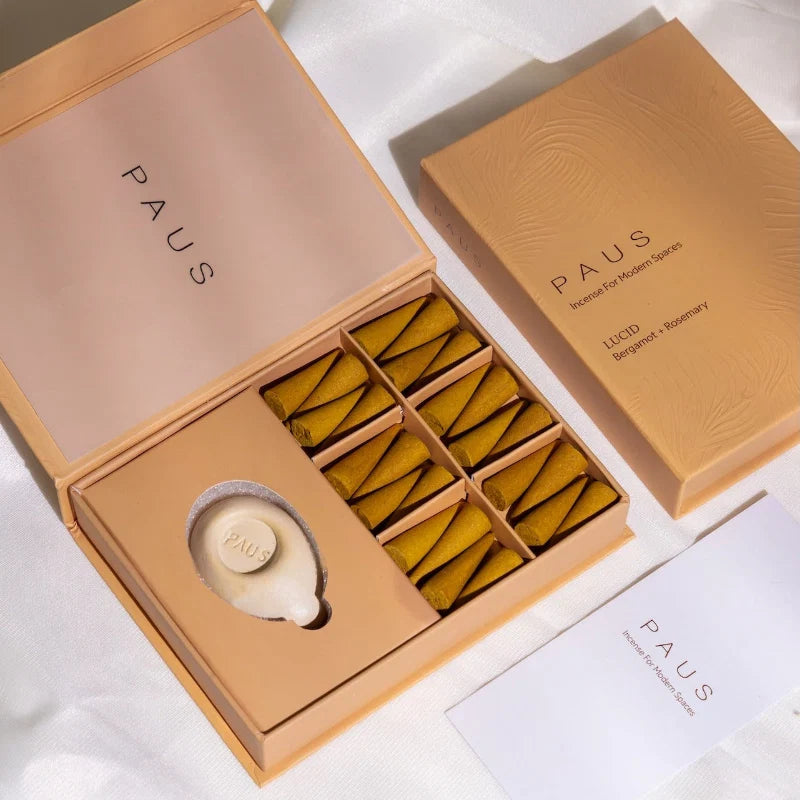 Paus Rituals LUCID Bergamot + Rosemary Incense Cones