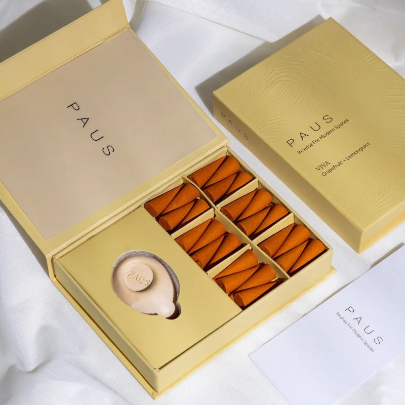 Paus Rituals Viva Grapefruit + Lemongrass Incense Cones