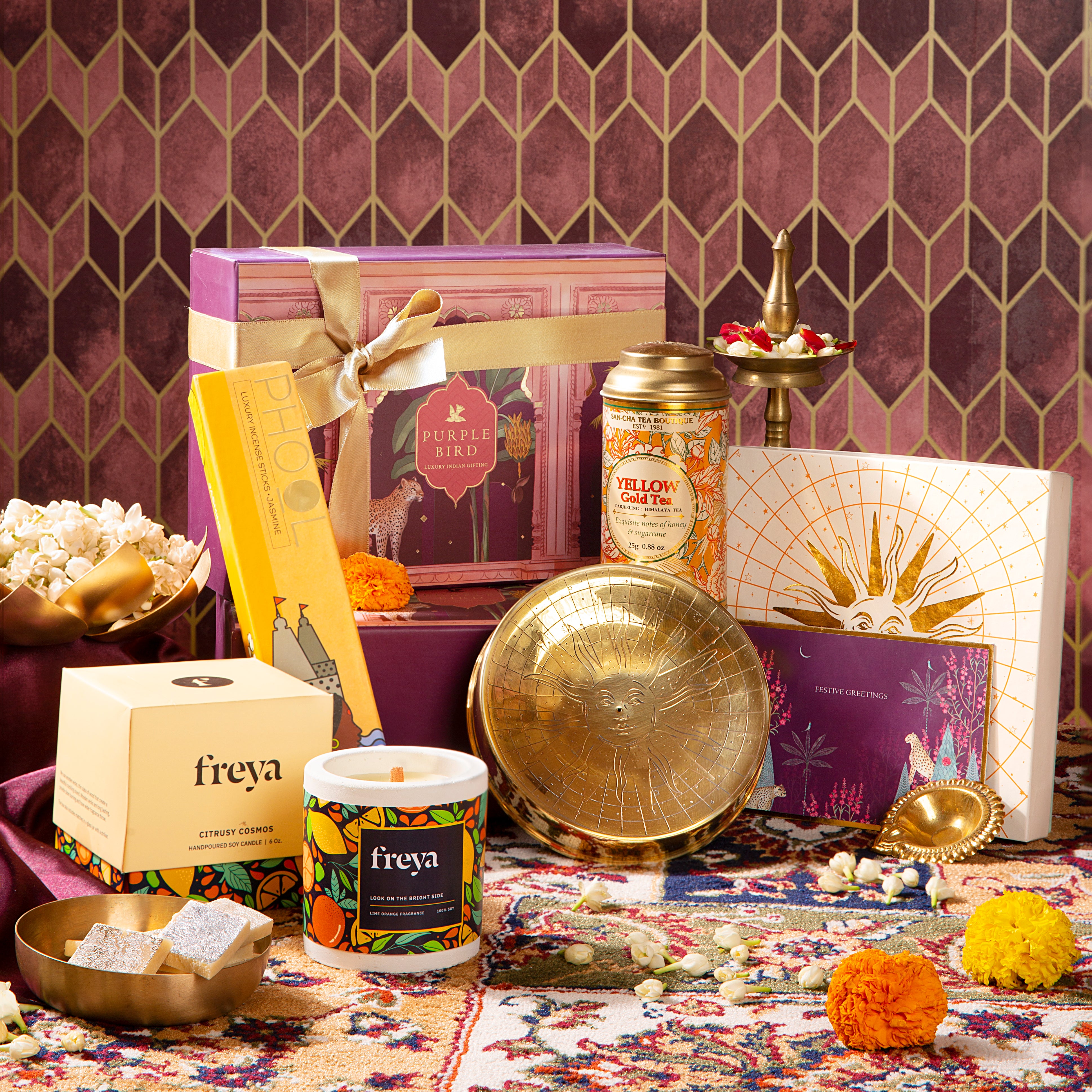Buy ZOROY LUXURY CHOCOLATE Diwali Gift Pack | Double decker Diwali Festive  gift of candle holder and assorted goodies | Online Chocolate Gifts Combo |  Deepavali Chocolate For Gifting Online at Best