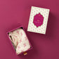 Purple Bird 'Kamal Buta' Twill Silk Pocket Square - Cream