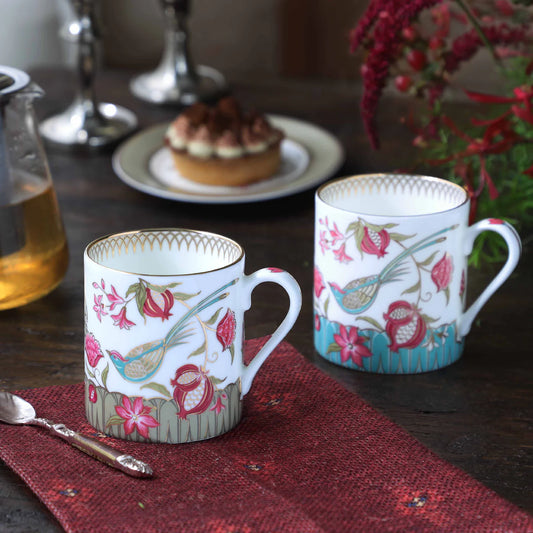Kainaat Pomegranate Garden Mugs (Set of 2)