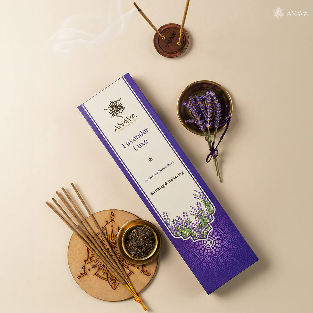 House of Anava Lavender Luxe Incense Sticks (Pack of 3)