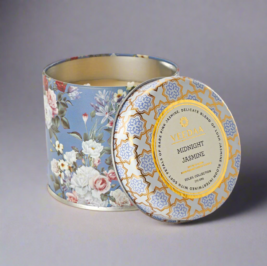 Veedaa Midnight Jasmine Mason Tin Candle