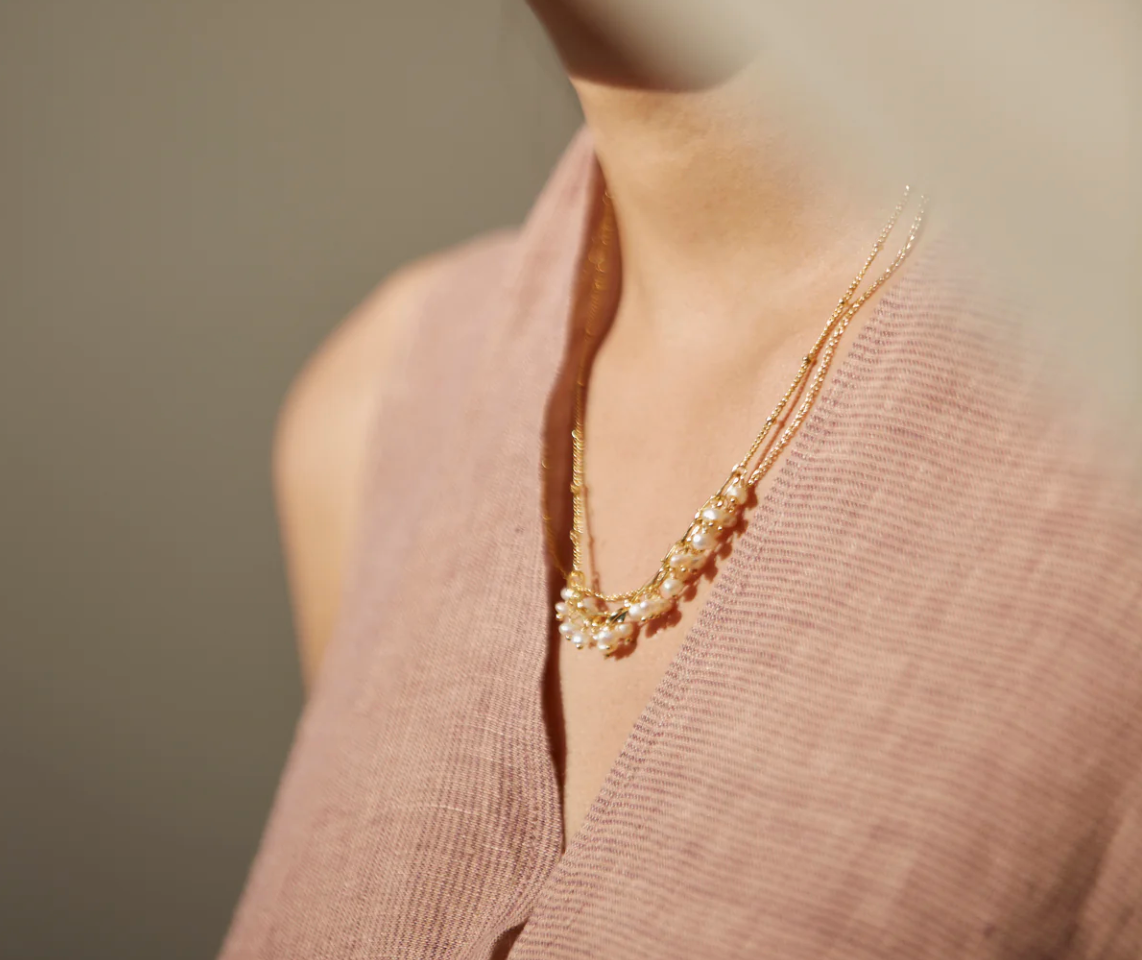 Manan Bianca Necklace - Pearl