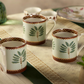 India Circus Grandeur Greens Mugs (Set of 6)