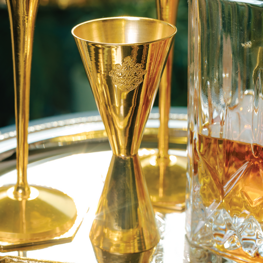 Purple Bird Gold Plated 'Utsav' Peg Measurer