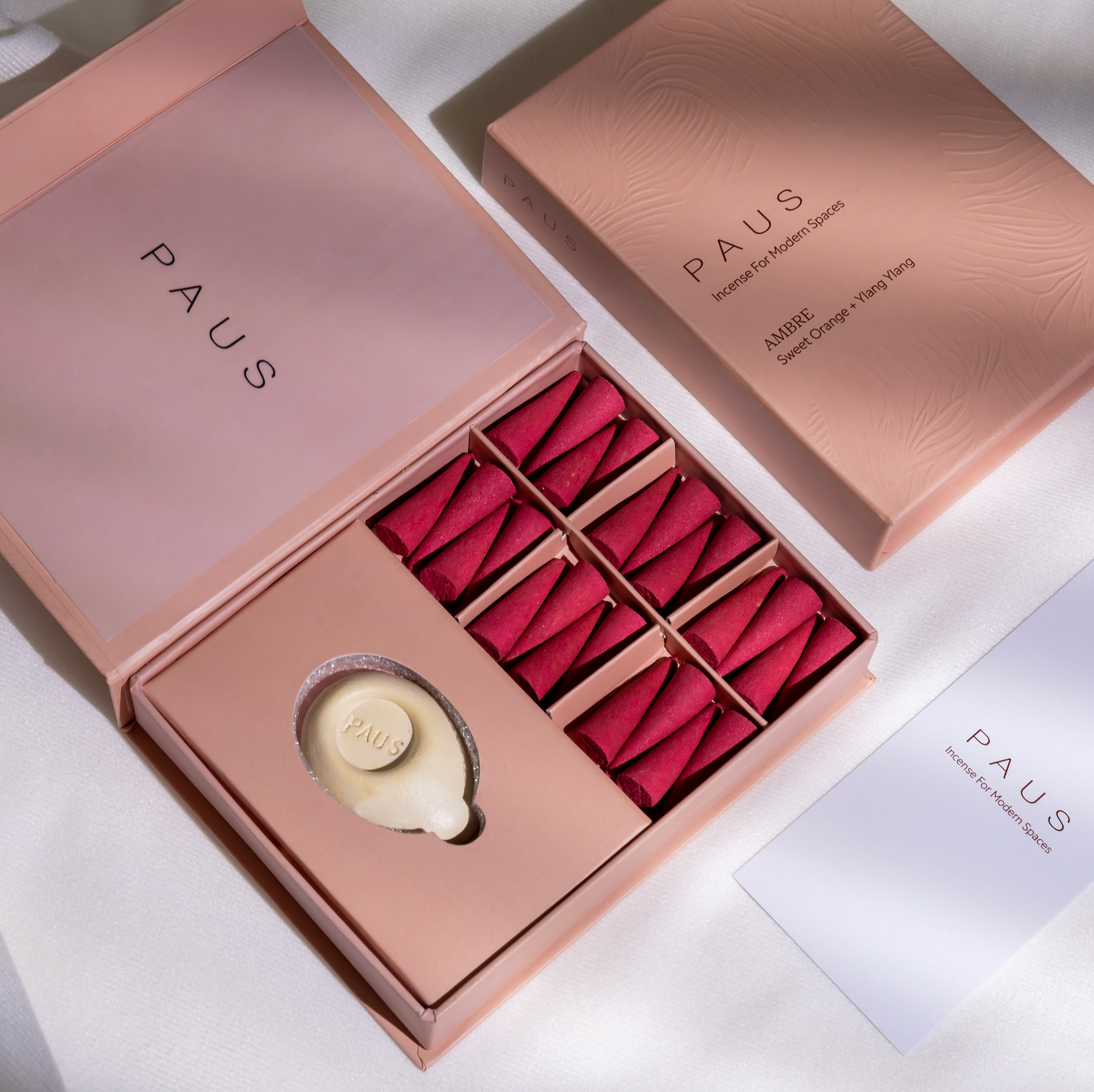 Paus Ritual Ambre Sweet Orange + Ylang Ylang Incense Cones